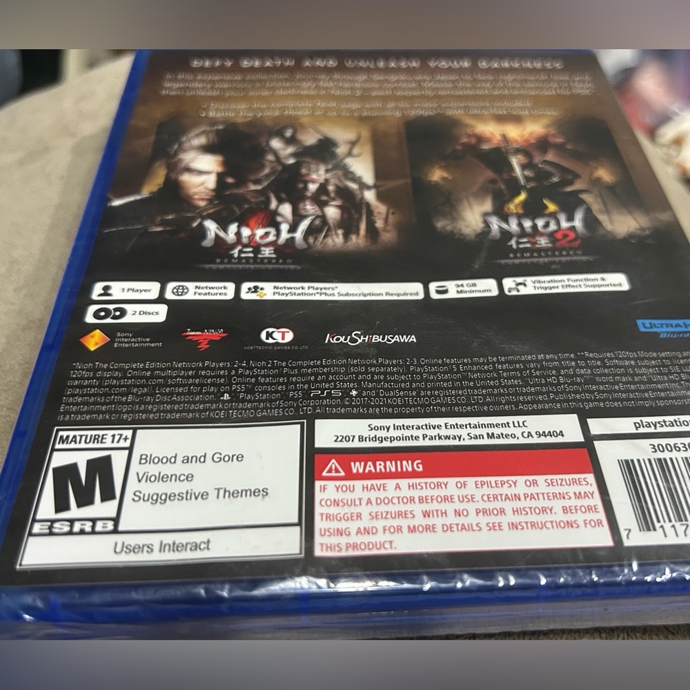 Brand New Sealed- PS5 Nioh 1 and 2 collection - Picture 8 of 14